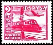 Spain 1948 Tren 2 PTS Rojo Edifil 1039